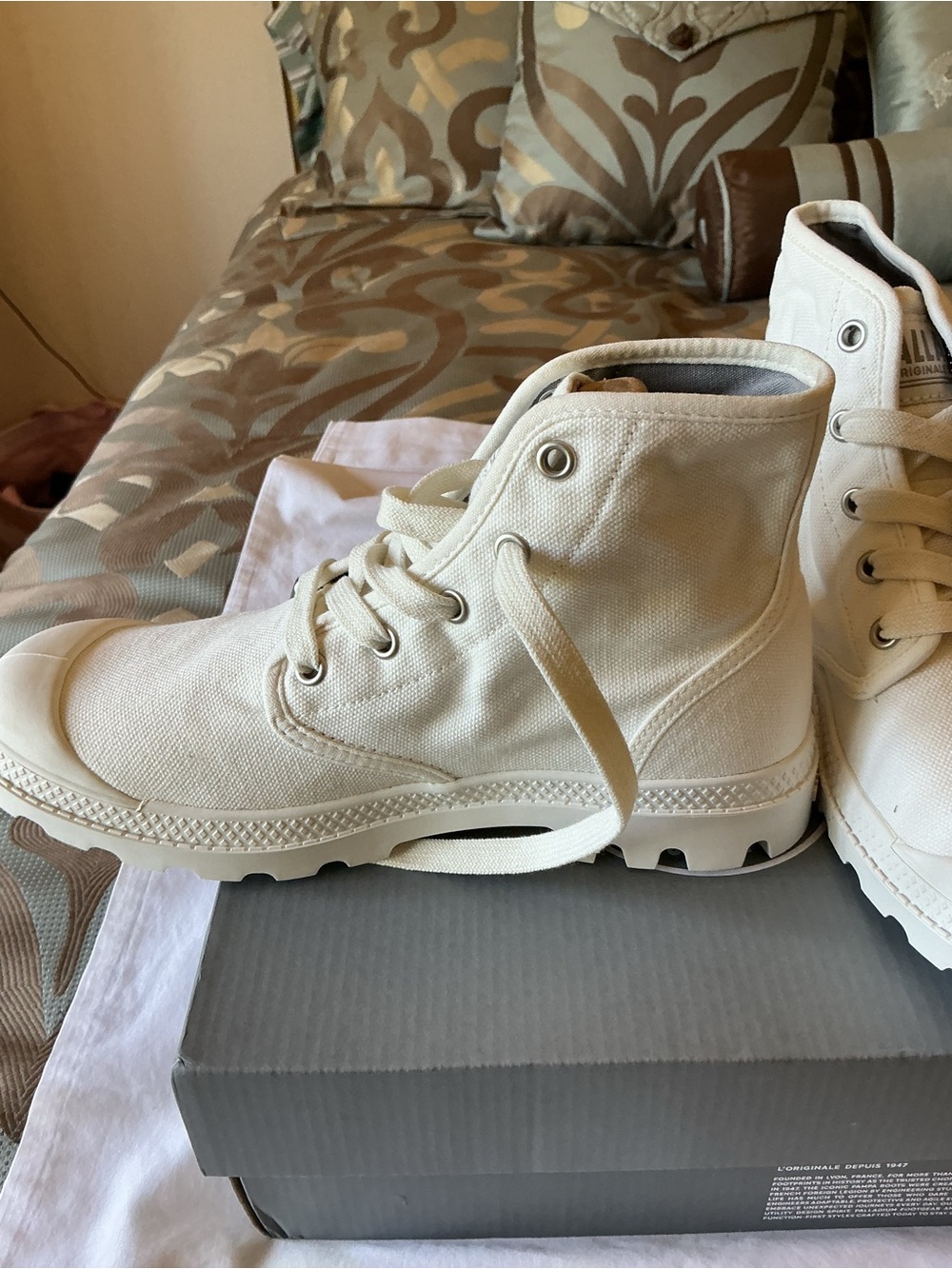 Palladium White Hightop Sneakers